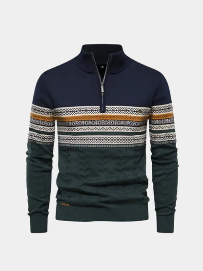 Men’s Knit Sweater – Half Zip Pullover Casual Everyday Knitwear